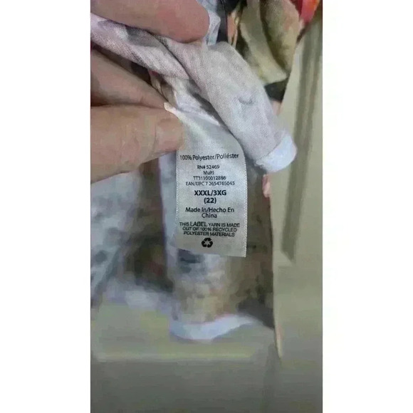 NWT Time and Tru Women's 3/4 Sleeve Rhinestone Top Size 3X - Picture 11 of 13